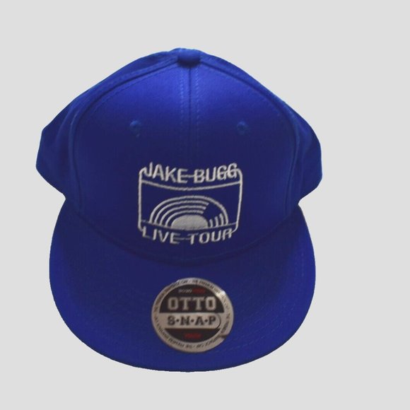 Jake Bugg Youth Boys Jake Bugg Live Tour Blue Snapback Hat Cap New - Picture 2 of 6